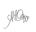 Firma de la Tesorera